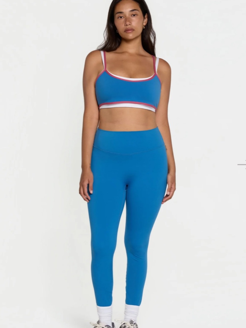 Form by Sami Clarke High Waist Leggings Waves Blue Full Length M